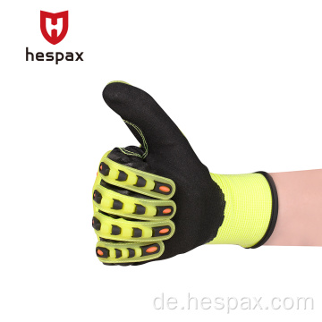 Hspax industrielles Großhandel Mechaniker Anti -Impact -TPR -Handschuhe